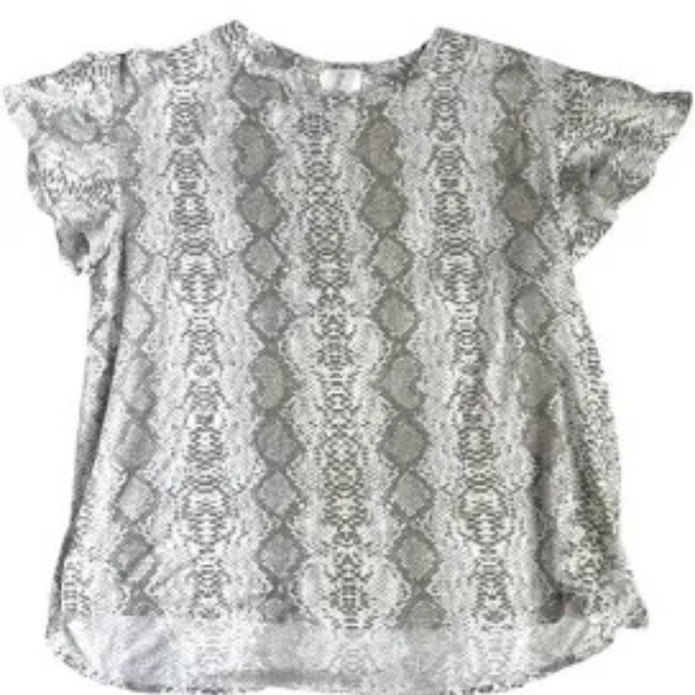 T.La Anthropologie Nwot Snake Print Flutter Short… - image 1